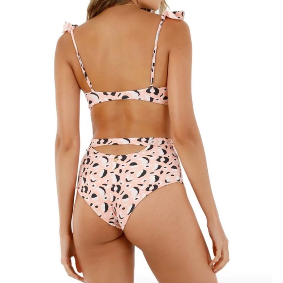 Anthropologie malai spotted bikini ruffle top and bottoms - Picture 16 of 16